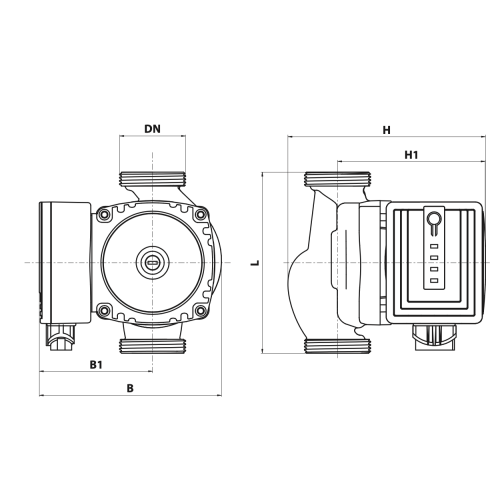 Циркуляційний насос NPO BPS 20-4SM-130 Next, шнур живлення, приєднувальний комплект