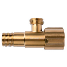 Кран кутовий AQUASTRONG D5 M1/2 х M1/2 (D518) золотой