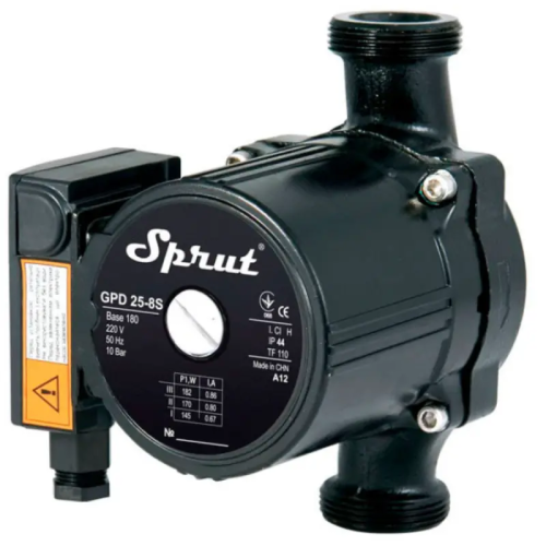 Циркуляционный насос Sprut GPD 20-6S-130, шнур питания, присоединительный комплект (уп.8)