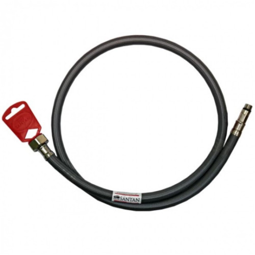 Шланг для воды M10х1/2''60см короткий штуцер SANTAN антикоррозия