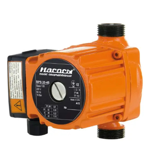 Циркуляционный насос "Насосы+" BPS 25-6S-130, присоединительный комплект