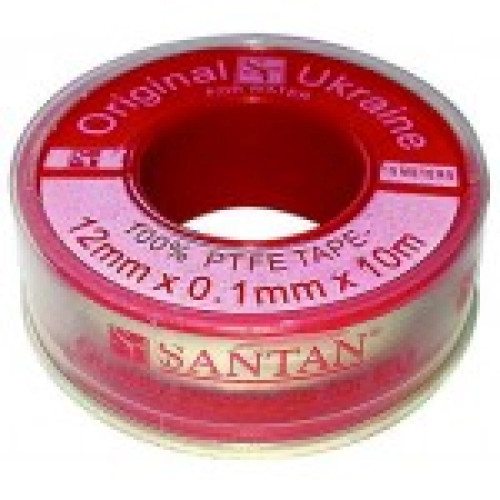 Фум лента SANTAN Красная 12*0,1*10м 