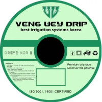 Капельная лента Veng Wey Drip Эмиттер 16мм*6мил. 30см 3000м 2.4 л/ч зеленая