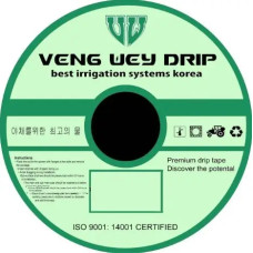 Капельная лента Veng Wey Drip Эмиттер 16мм*6мил. 30см 3000м 2.4 л/ч зеленая