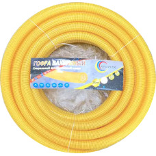 Гофрошланг спіральний гофрований AvciFlex Вакуумний 1½ (40мм) 25м (жовтий)