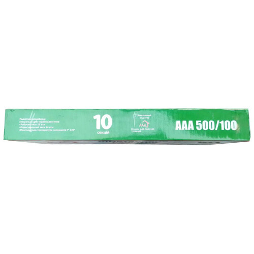 Радіатор біметалевий секційний ААА Uno 1,2кг GREEN 500/100 (секція)