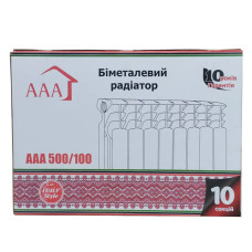 Радиатор биметаллический секционный AAA Standart 1,4кг RED 500/100(секция)