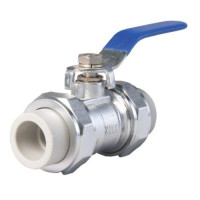 PP-R Кран шаровой SANTAN 32 х 32 хром (6/42)
