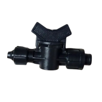rudes SL 004А Кран стартовый с поджимом для капельной ленты DT, Dn17(черный)