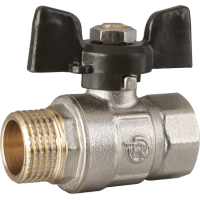 Кран шаровый 1/2 ЗВ бабочка Reiger PLUS 6554246