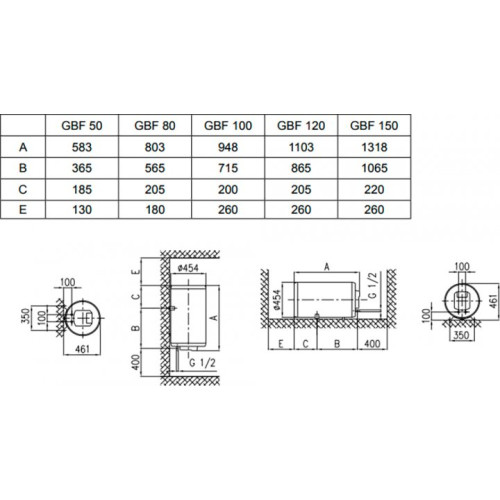 GORENJE GBF 100/UA (294124) вертикальний сухой