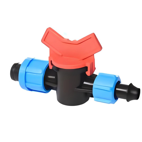 Кран стартовый с поджимом для капельной ленты DT, Dn17 50шт rudes SL 004 