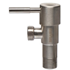 Угловой кран с керамической головкой Brass 1/2х1/2
