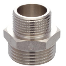 Фитинг резьбовой BRASS Ниппель редукционный 1/2x3/8