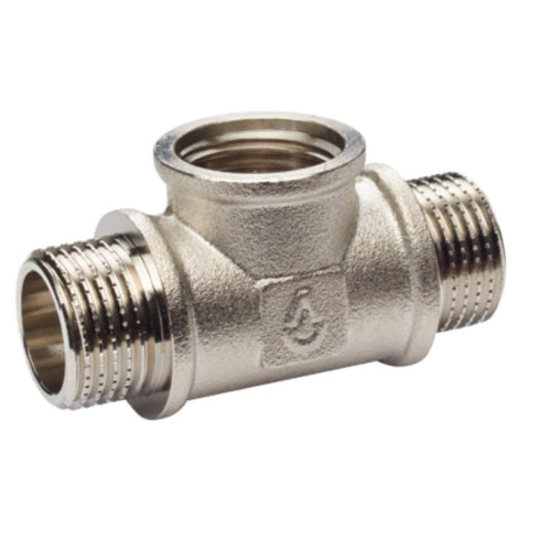 Фитинг резьбовой BRASS Тройник 1/2 НВН