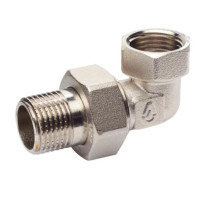 Фитинг резьбовой BRASS Згон-американка 1/2 угловой