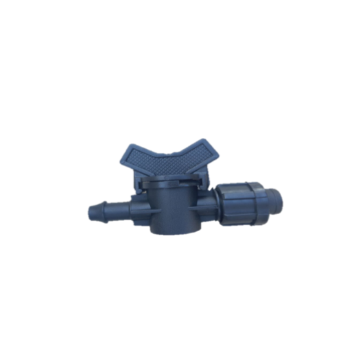 rudes SL 003А Кран стартовий з гумою ущільнювача для краплинної стрічки DT,Dn17 (чорний)