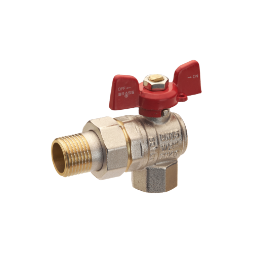 Кран шаровой с сгоном угловый Brass 25 1